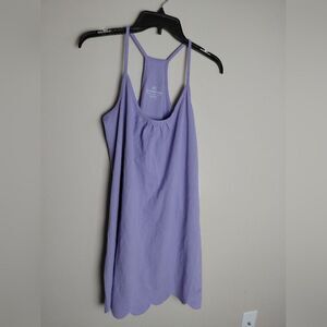 Southern Tide Sea Breeze Knit Dress Lavender Scalloped Hem Women Medium NWT
